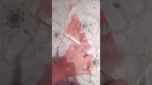 Роза из носового платка