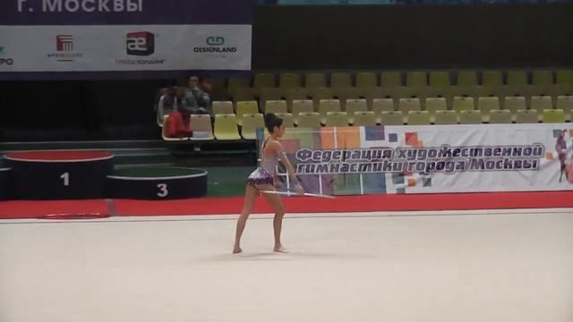 15.01.2015 Первенство Москвы. Ксения Бабекехян 2000 обруч смотреть онлайн