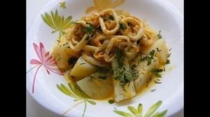 Кальмары в сметане рецепт