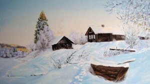 ♫.Ольга Воронец – "Ой, завьюжила, запорошила", 1973 г.муз.Г. Пономаренко, слова В. Бокова, живопись