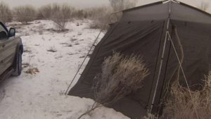 Охота на зайца. ИЖ-58.  (Январь 2017г)