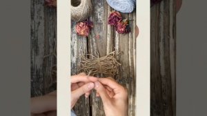 Брелок из джута