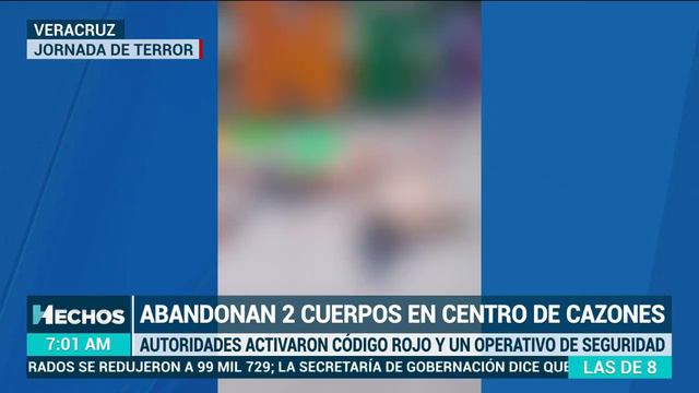 Veracruz está tomado por la delincuencia; abandonan dos cuerpos en Cazones