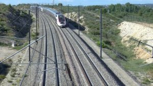 Максимальная Скорость! Скоростные поезда Железная дорога. Париж Европа едет скоростной поезд