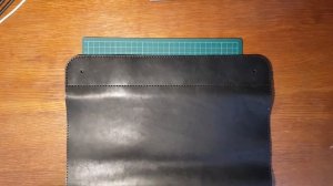Making DIY Laptop Case. PDF Pattern / Сделать чехол для ноутбука из кожи своими руками. Выкройка.