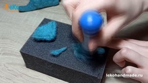 Сухое валяние/ Как свалять игрушечного слона/ Мастер-класс
