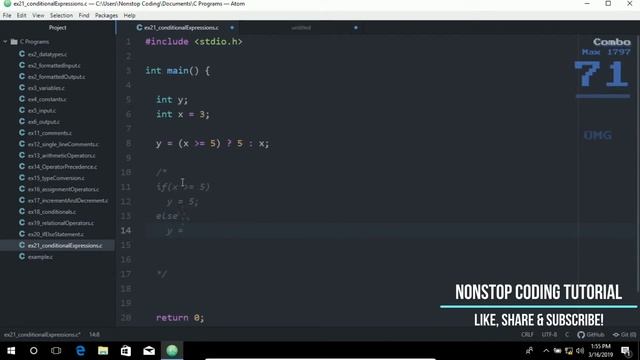 Conditional Expression In C Easiest Way To Use Conditional W/ Atom Editor In Windows 10 #21