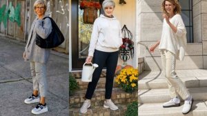 СПОРТ-ШИК ОСЕНЬ 2023? СТИЛЬНЫЕ ОБРАЗЫ С КРОССОВКАМИ И КЕДАМИ ДЛЯ ЖЕНЩИН 50+