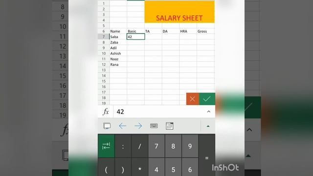 Excel salary sheet in Android phone| Microsoft Excel смотреть онлайн