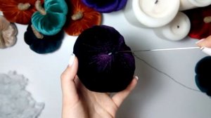 D.I.Y. Осенний декор. Тыква из бархата своими руками