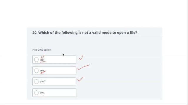 python Interview Que 20: Invalid mode in file handling