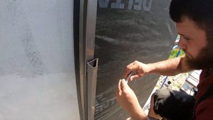 Как сделать примыкание на фасаде из натурального сланца