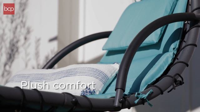 Best Choice Products Hanging Chaise Lounge Swing смотреть онлайн