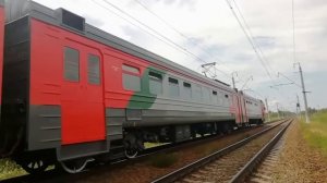 Перегонка электропоезда ЭД4М 0182 в ДЕПО.