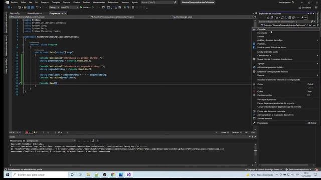 2 - Visual Studio 2022. Primera aplicación y conceptos básicos. смотреть онлайн
