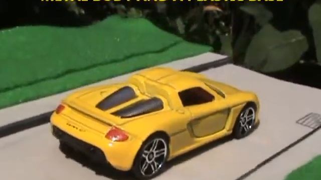 Hotwheels Porsche Carrera GT 1 in yellow смотреть онлайн