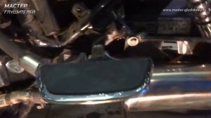 Установка прямоточных глушителей на мотороллер