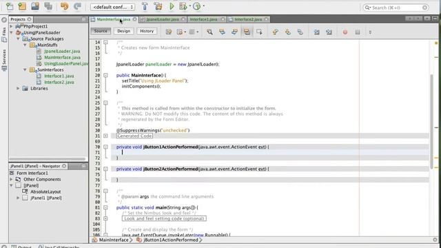 Java JPanelLoader - Tutorial in Sinhala