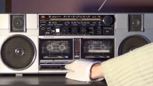 Stereo radio double cassette recorder Sanyo M-W2K