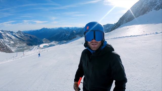 Perfektes Carving mit Dominic Ebenbichler am Stubaier Gletscher