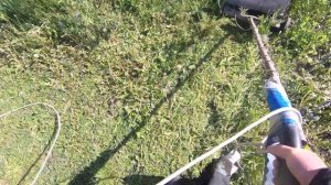 газонокосилка электрическая своими руками,самодельная электро коса,лучшая электро коса,триммер