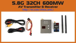 AV Transmitter & Receiver 5.8G 32CH 600MW
