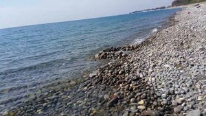 Море, Пляж - Солоники Лазаревский р-он Сочи в сентябре 04.09.2020. Отдых на Черноморском побережье