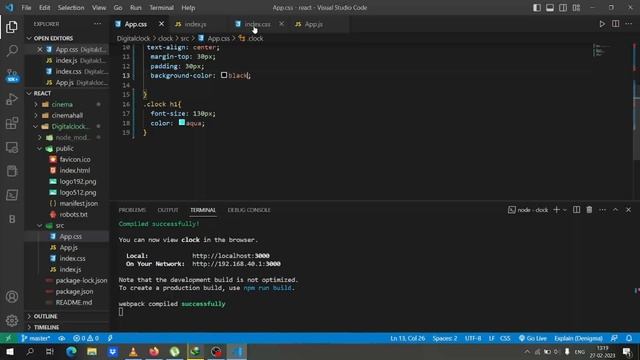 Digital clock by using react js || react hook||html ||css+javascript.#react #reactjs #digitalclock смотреть онлайн