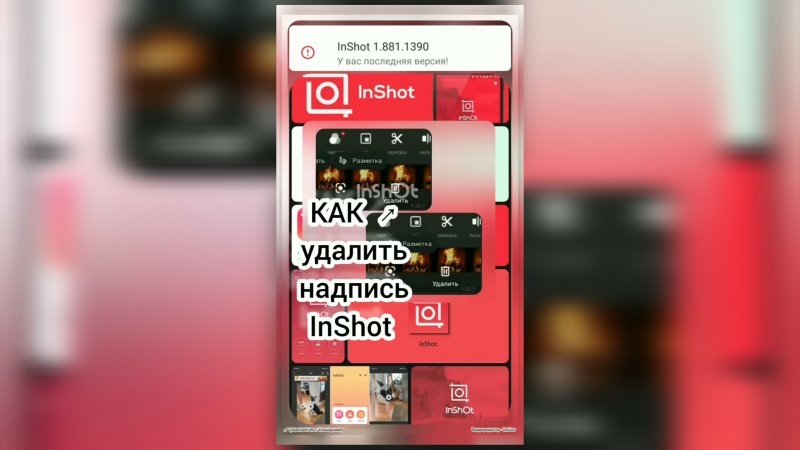 ✔️ Как в редакторе ИнШот убрать надпись InShot (водяной знак)