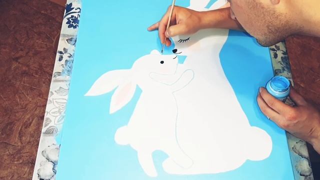 рисуем интерьерные постеры ( акрилом )