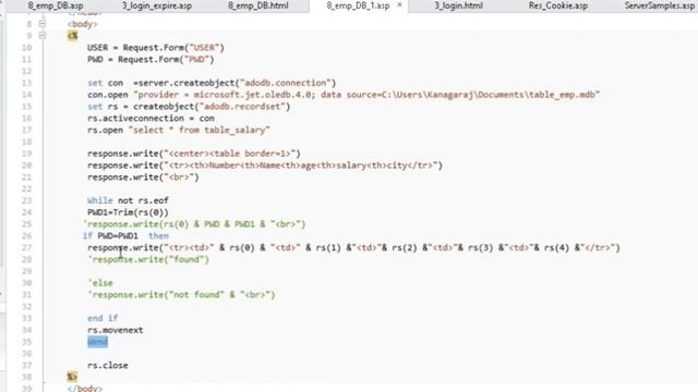 Programming in active server page  Episode 8 | Server Side Validation in ASP