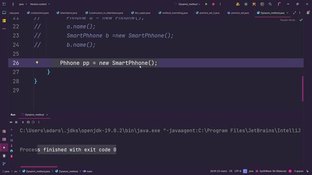 Dynamic Method Dispatch in Java смотреть онлайн
