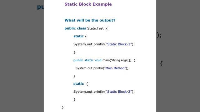 Static Block Java Interview Question @javasip-official смотреть онлайн