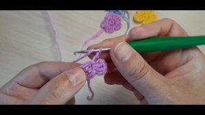 Как связать простой цветок крючком. Вяжем декор- маленький цветок.Cute crochet flower. Master Class