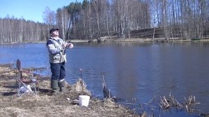 Рыбалка на поплавочную снасть с берега в проводку на реке Абула. Сезон 2018 Апрель