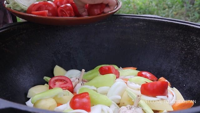 Настоящая Узбекская Дымляма в казане  \ Cooking Uzbek Dymlama in Kazan