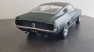 Ford Mustang fastback gt 1968 norev scale 1/12 . Bullit Steve McQueen