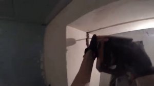 Монтаж светового профиля в стену .