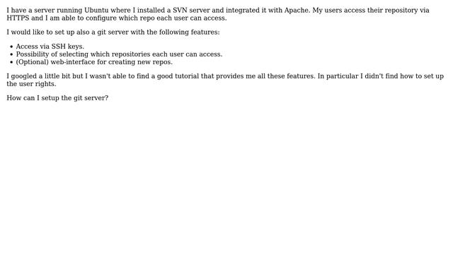 How to set up a git server with SSH access? смотреть онлайн