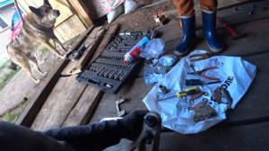 Замена верхних шаровых на ЦФ Мото-Х8.Убираем люфт руля. Замена тормозных колодок.