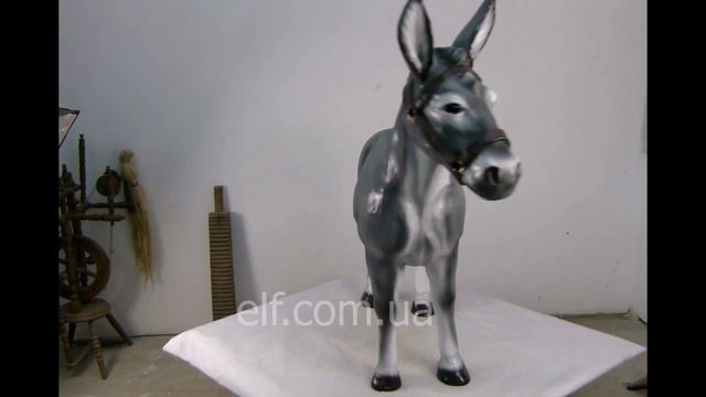 Ослик. Садовые фигуры пластиковые из полистоуна от "Эльф" смотреть онлайн
