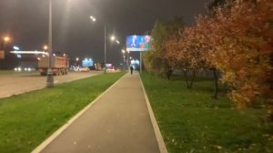 Прогулка по Пролетарскому проспекту в сторону Метро Кантемировская, г. Москва, 31.10.2022