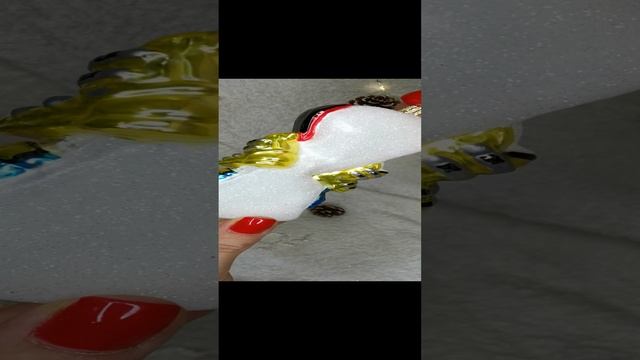 Арт. A1945   Распаковка Формовая игрушка из Польши «Лыжи»