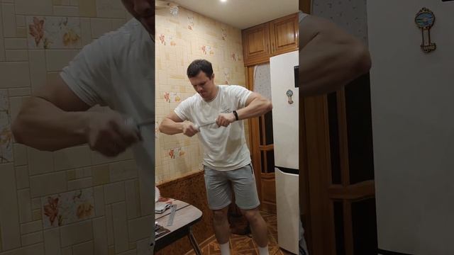 Оверхэнд (разминка). Золото ССШ 9х200мм, Двойная защита.
