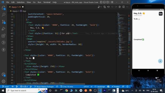React Native Todo App Part - II || React Native Projects || React Native Tutorial смотреть онлайн