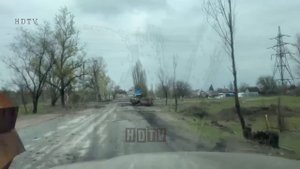 Город Кременная. "Ночные волки" проверили дорогу из Кременной в Рубежное. Дорога есть!