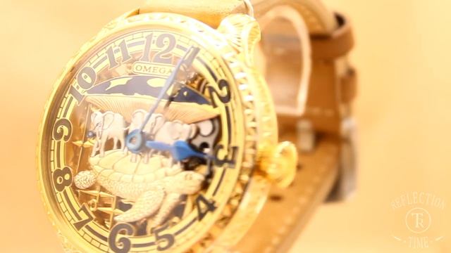 Часы skeleton, Omega, модель "Плоская земля" №2 смотреть онлайн