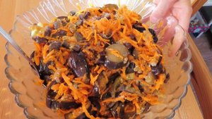 Салат из баклажанов с морковью на зиму