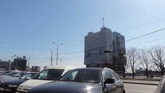 Калининград Улица Шевченко и Замковый пруд (Нижнее озеро) – 11 апреля 2018 смотреть онлайн