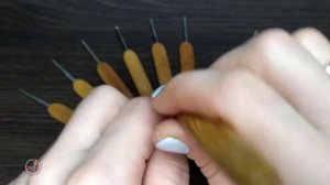 Обзор набора металлических крючков с бамбуковой ручкой для вязания (10 шт).